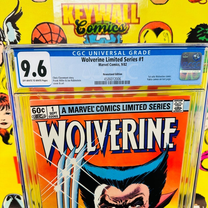 Wolverine Limited Series #1 CGC 9.6 Newsstand Iconic Frank Miller Cover Art 1982