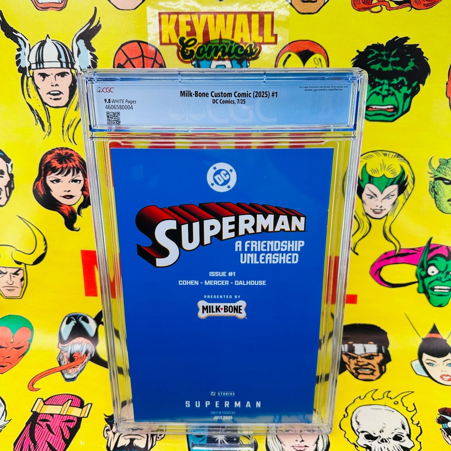 SuperMan #1 A Friendship Unleashed CGC 9.8 Milk Bone Variant Promo Milk-Bone