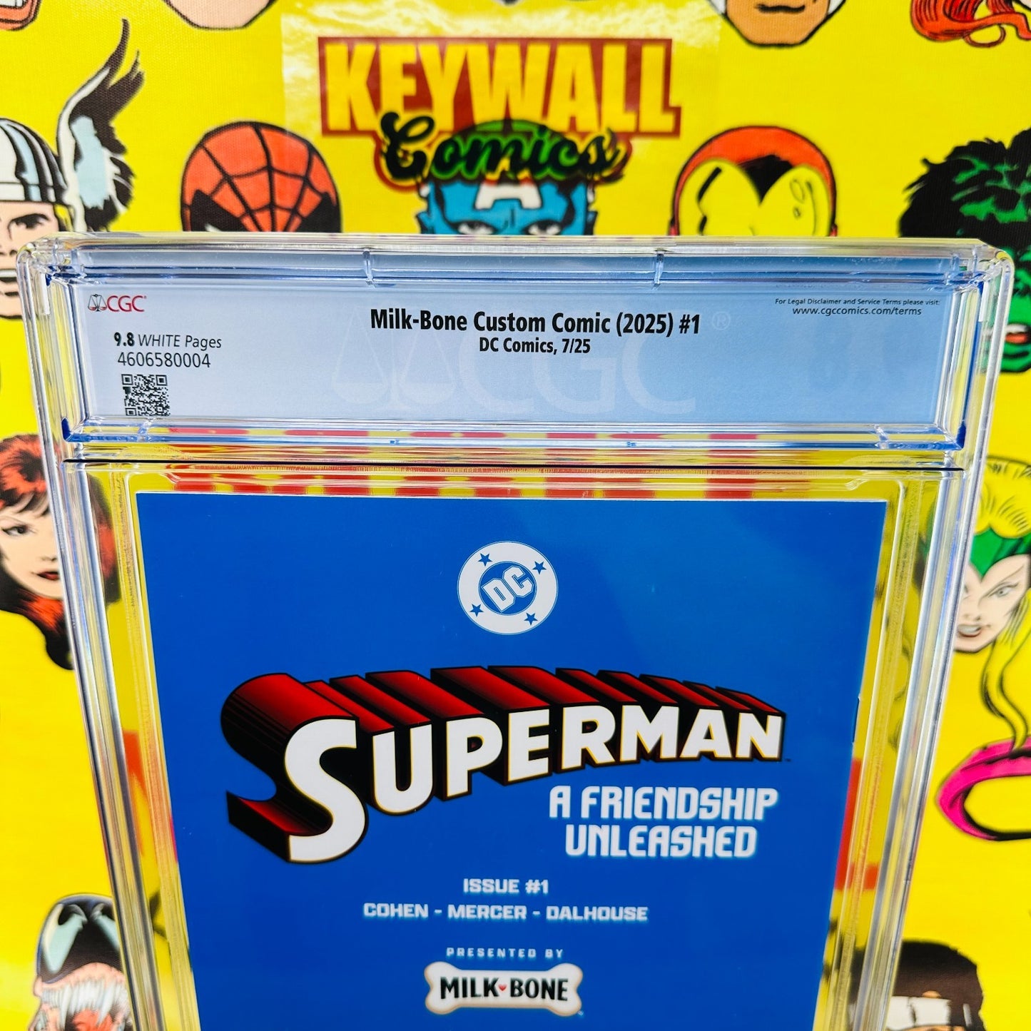 SuperMan #1 A Friendship Unleashed CGC 9.8 Milk Bone Variant Promo Milk-Bone
