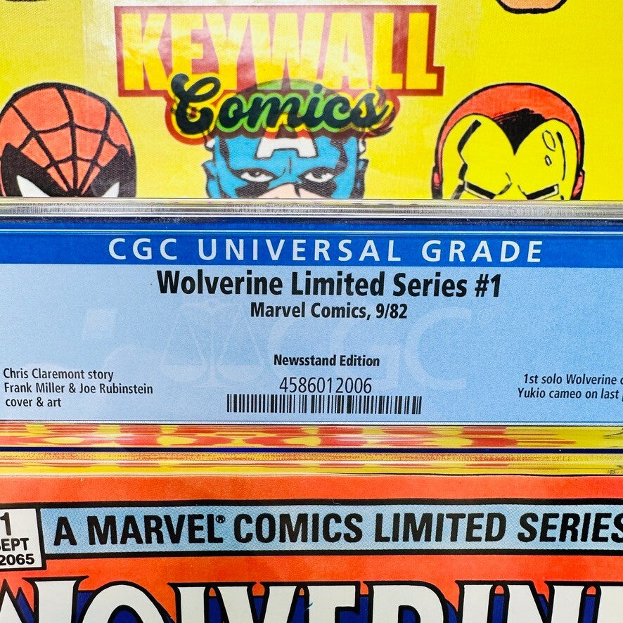 Wolverine Limited Series #1 CGC 9.6 Newsstand Iconic Frank Miller Cover Art 1982