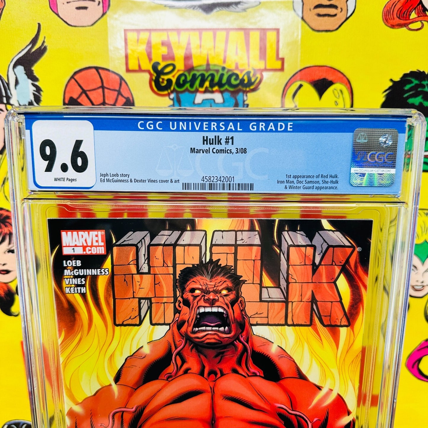 Hulk #1 CGC 9.6 1st Appearance of Red Hulk 2008 Jeph Loeb Marvel Comics