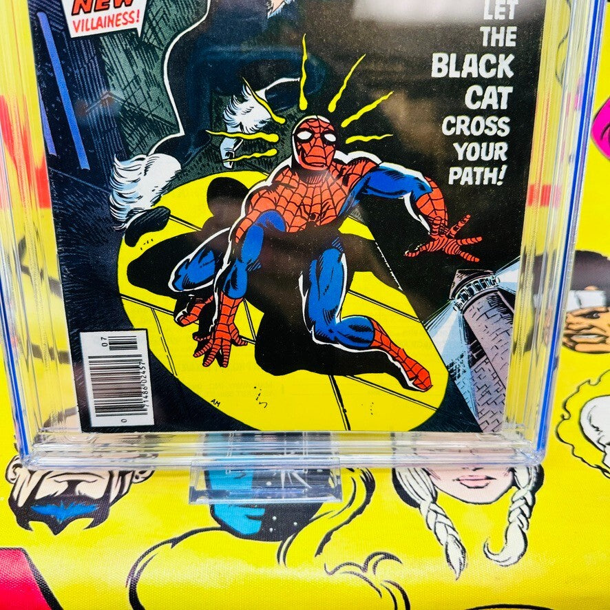 Amazing Spider-Man #194 Cgc 8.0 1st Black Cat NEWSSTAND White pages 1979