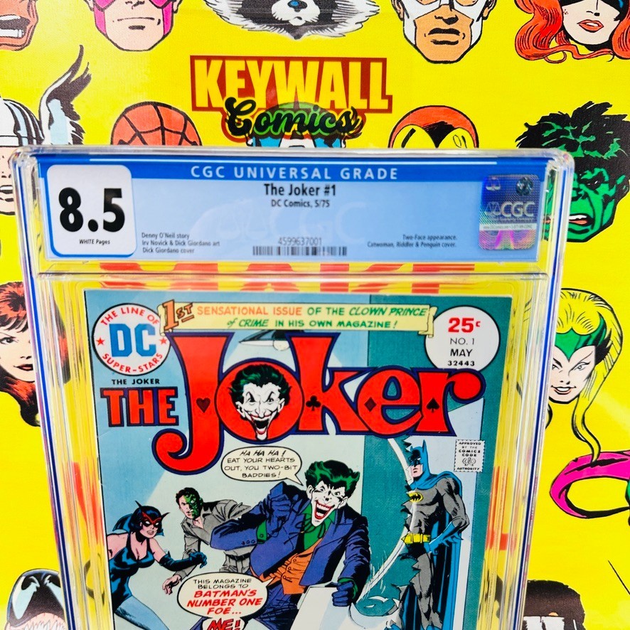 Joker #1 CGC 8.5 White pages 1st Solo Appearance Joker 1975