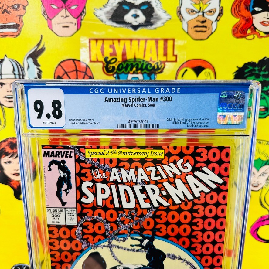 Amazing Spider-Man #300 CGC 9.8 White Pages 1st App Venom 1988