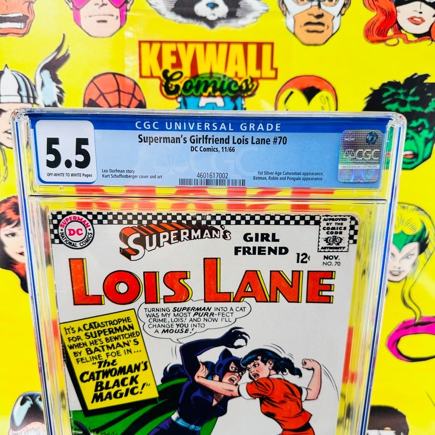 Superman's Girlfriend Lois Lane #70 CGC 5.5 1st Silver age Catwoman 1966