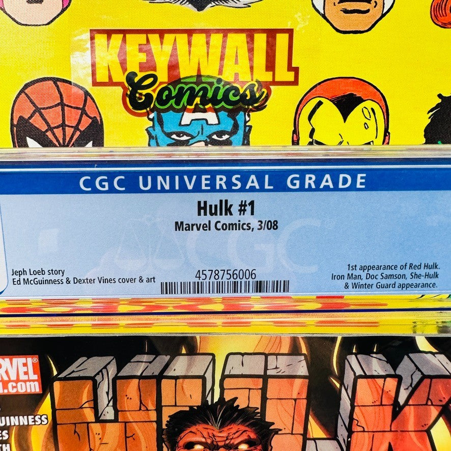 HULK #1 CGC 9.4 Marvel Comics, 2008 1st app & cover RED HULK