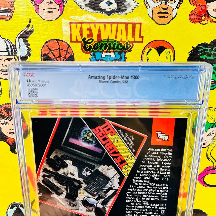 Amazing Spider-Man #300 CGC 9.8 White Pages 1st App Venom 1988