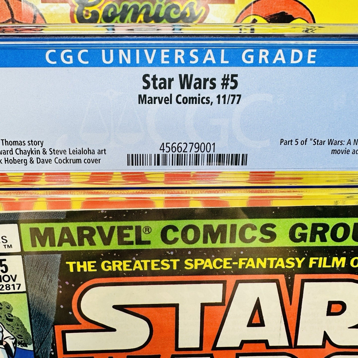 Star Wars #5 CGC 9.2 marvel Comics Roy Thomas Death Star 1977 white pages
