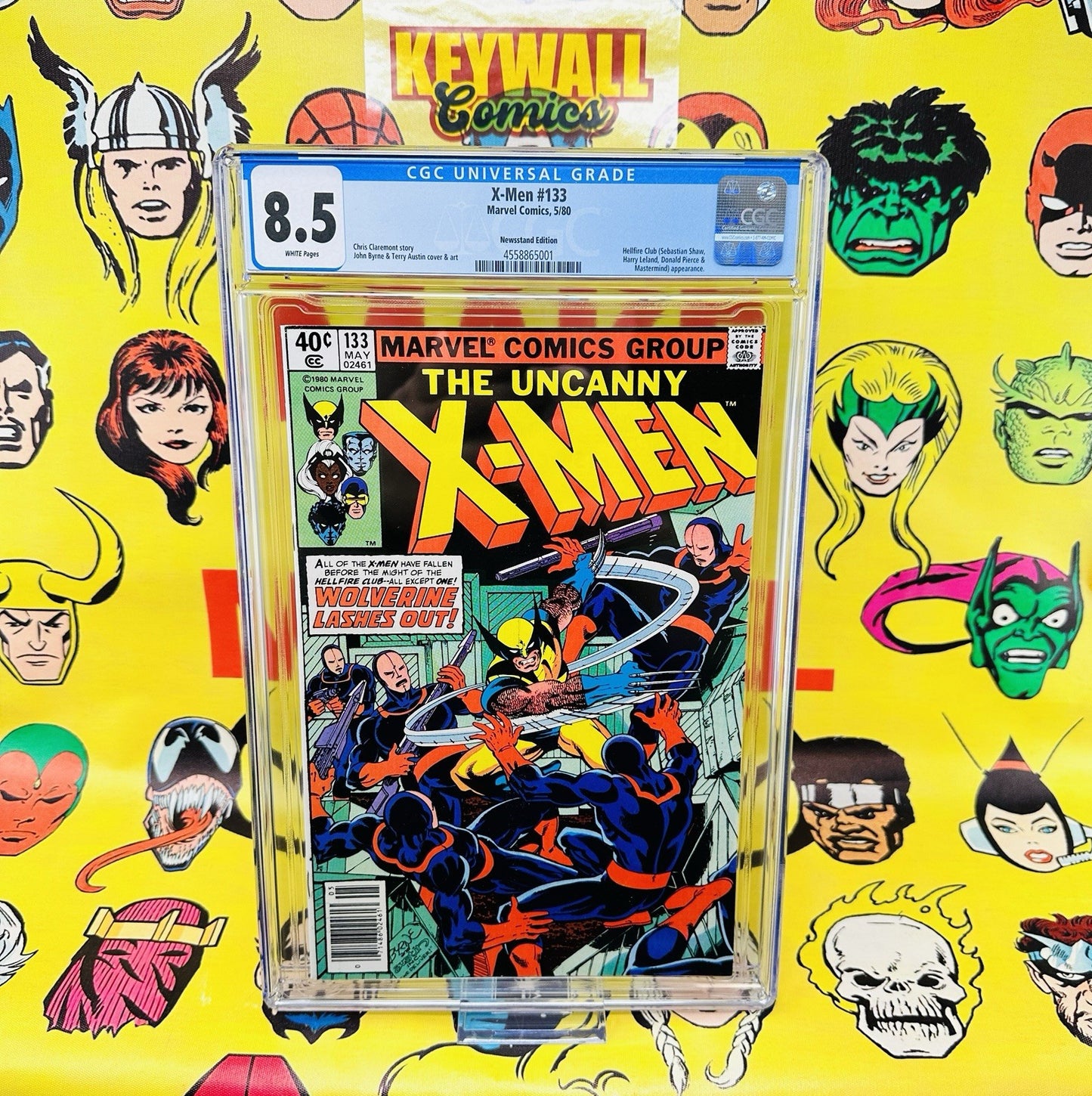 Uncanny X-Men #133 CGC 8.5 1st Solo Wolverine Cover Newsstand White Pages