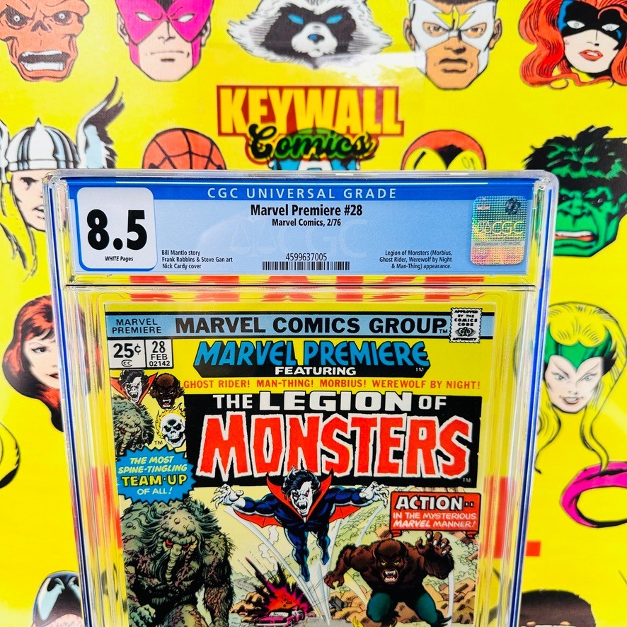 Marvel Premiere #28 CGC 8.5 Marvel 1976 Key Issue The Legion of Monsters