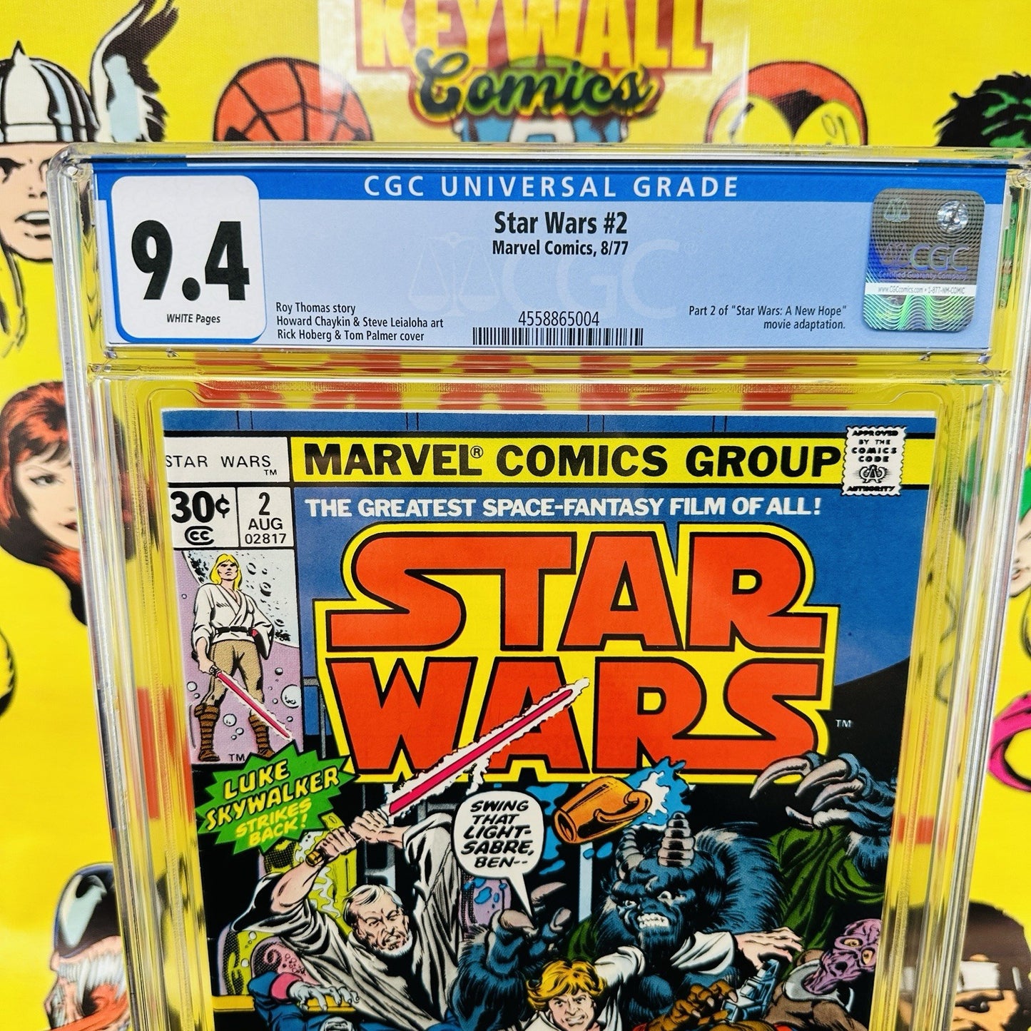 Star Wars #2 CGC 9.4 White Pages, 1st App Han Solo, Obi-Wan Kenobi Chewbacca