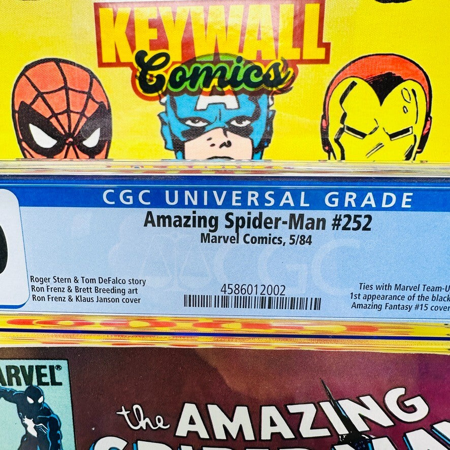 AMAZING SPIDER-MAN #252 CGC 9.0 1984 KEY ISSUE Black Costume