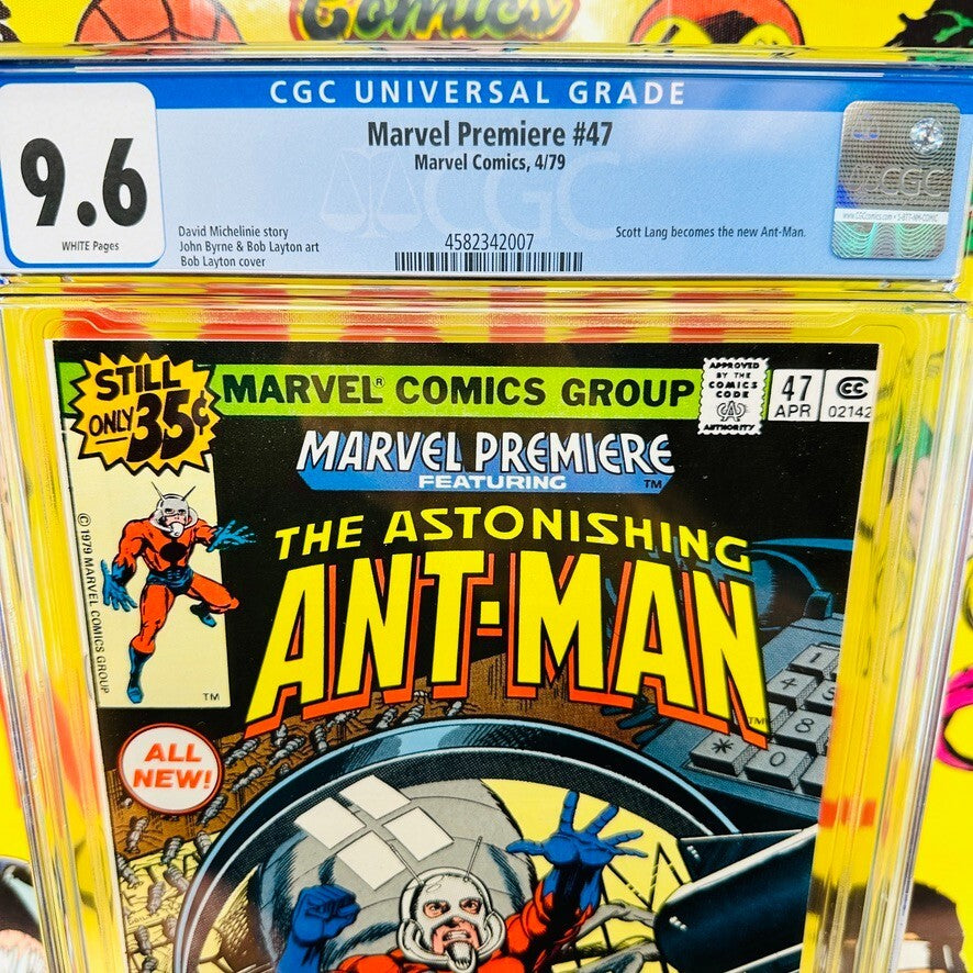 MARVEL PREMIERE #47 CGC 9.6 WHITE PAGES NEW ANT-MAN SCOTT LANG 1ST APPEARANCE