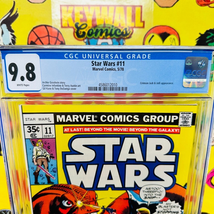 STAR WARS #11 CGC 9.8 White Pages 1978 Newsstand 35 cents