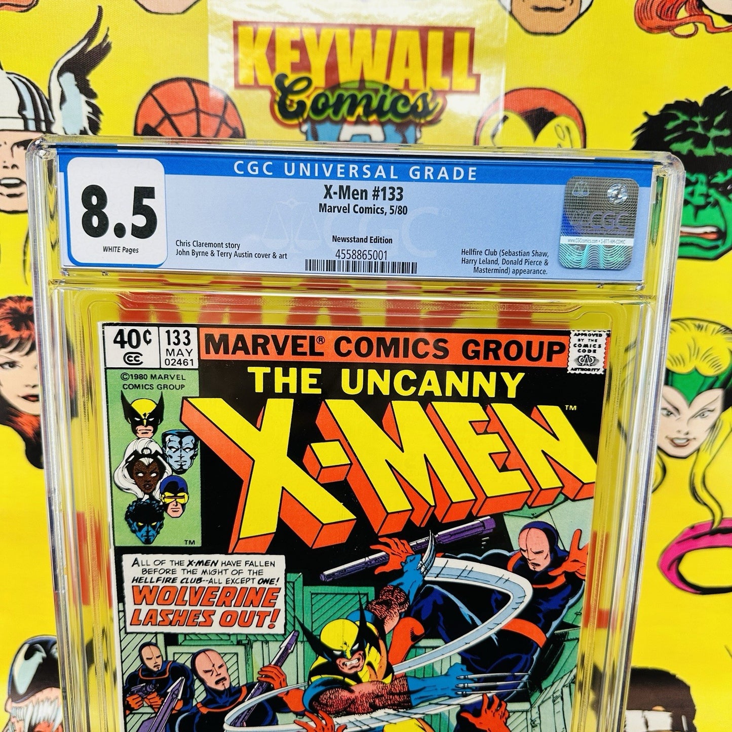 Uncanny X-Men #133 CGC 8.5 1st Solo Wolverine Cover Newsstand White Pages