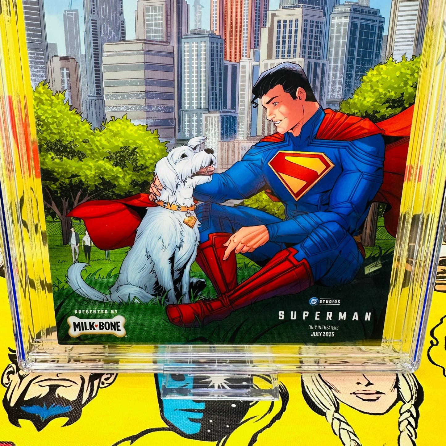 SuperMan #1 A Friendship Unleashed CGC 9.8 Milk Bone Variant Promo Milk-Bone