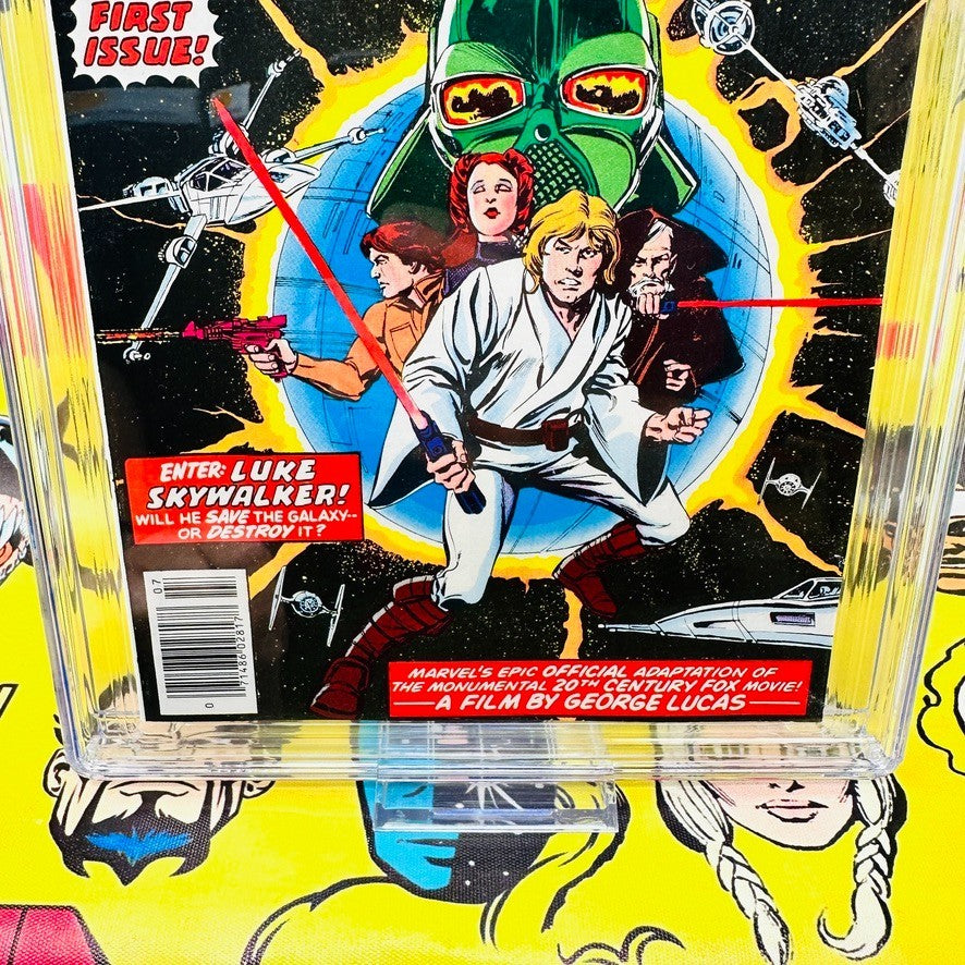 STAR WARS #1 CGC 9.6 WHITE PAGES 1ST LUKE, LEIA, VADER, R2-D2, C-3PO 1977