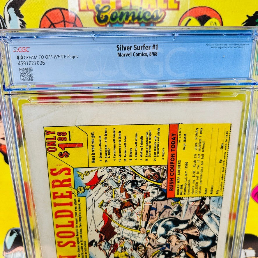 Silver Surfer #1 CGC 4.0 Marvel 1968 Comics Stan Lee John Buscema Origin
