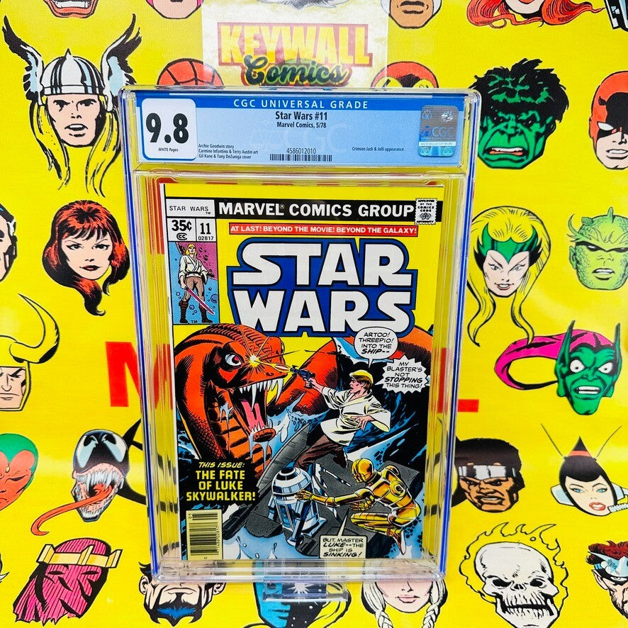 STAR WARS #11 CGC 9.8 White Pages 1978 Newsstand 35 cents