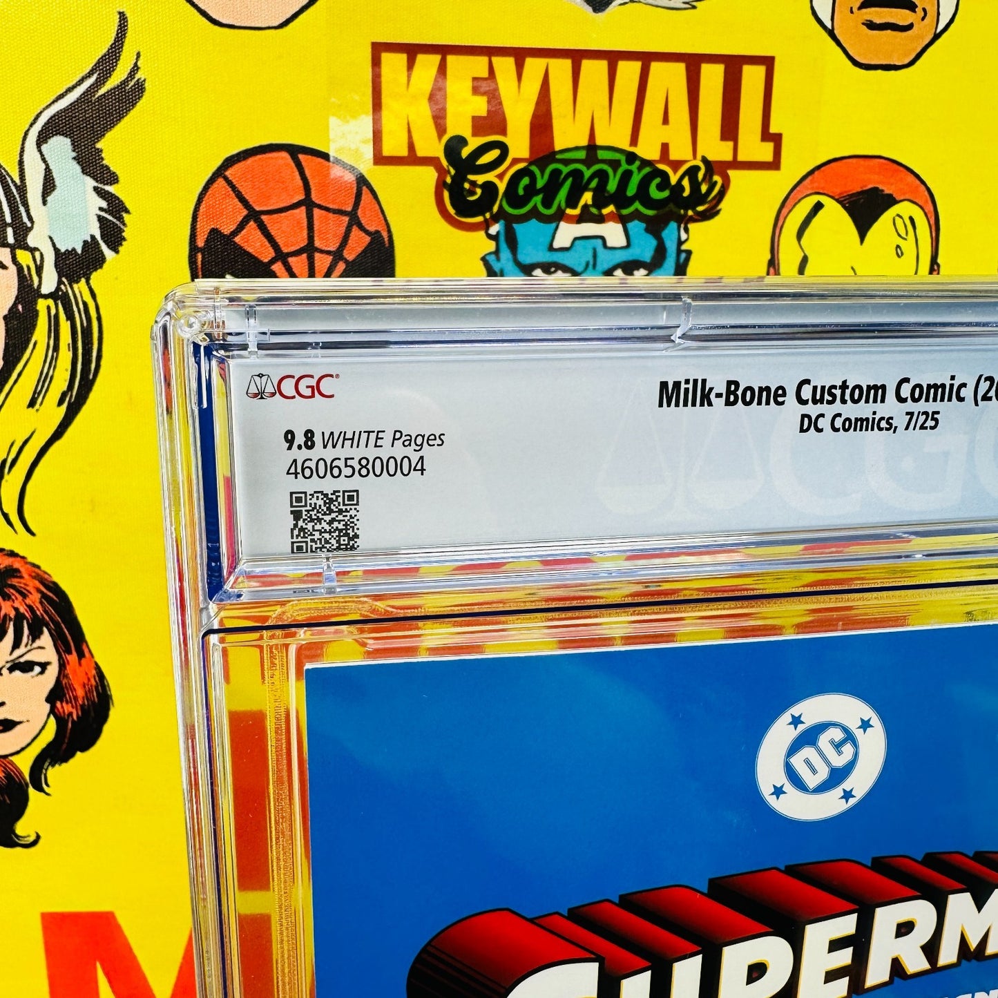 SuperMan #1 A Friendship Unleashed CGC 9.8 Milk Bone Variant Promo Milk-Bone