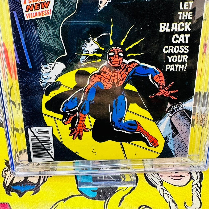 Amazing Spider-Man #194 CGC 9.2, SS & Sketch Al Milgrom, 1st App Black Cat