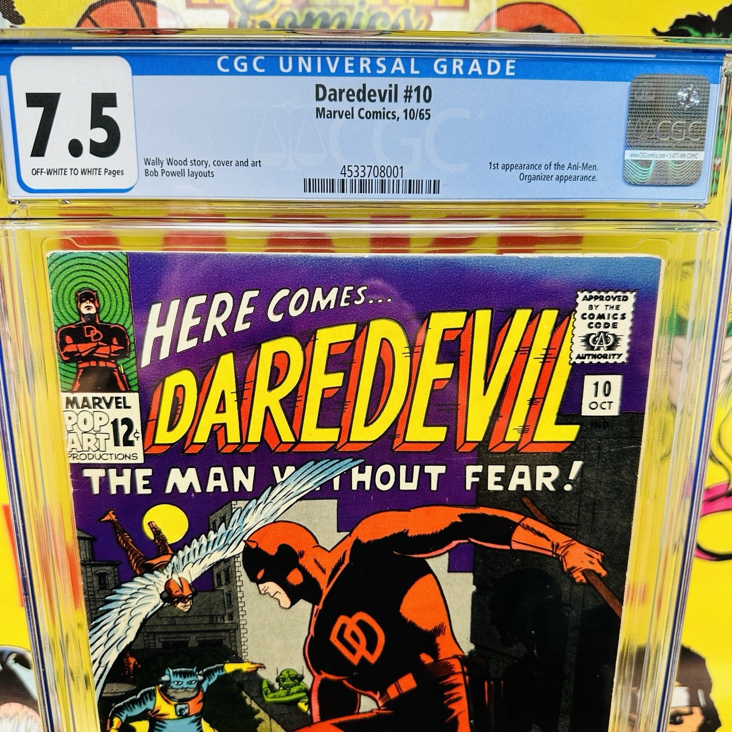 DAREDEVIL #10 CGC 7.5 1st App of the Ani-Men! Silver Age Marvel Comic 1965