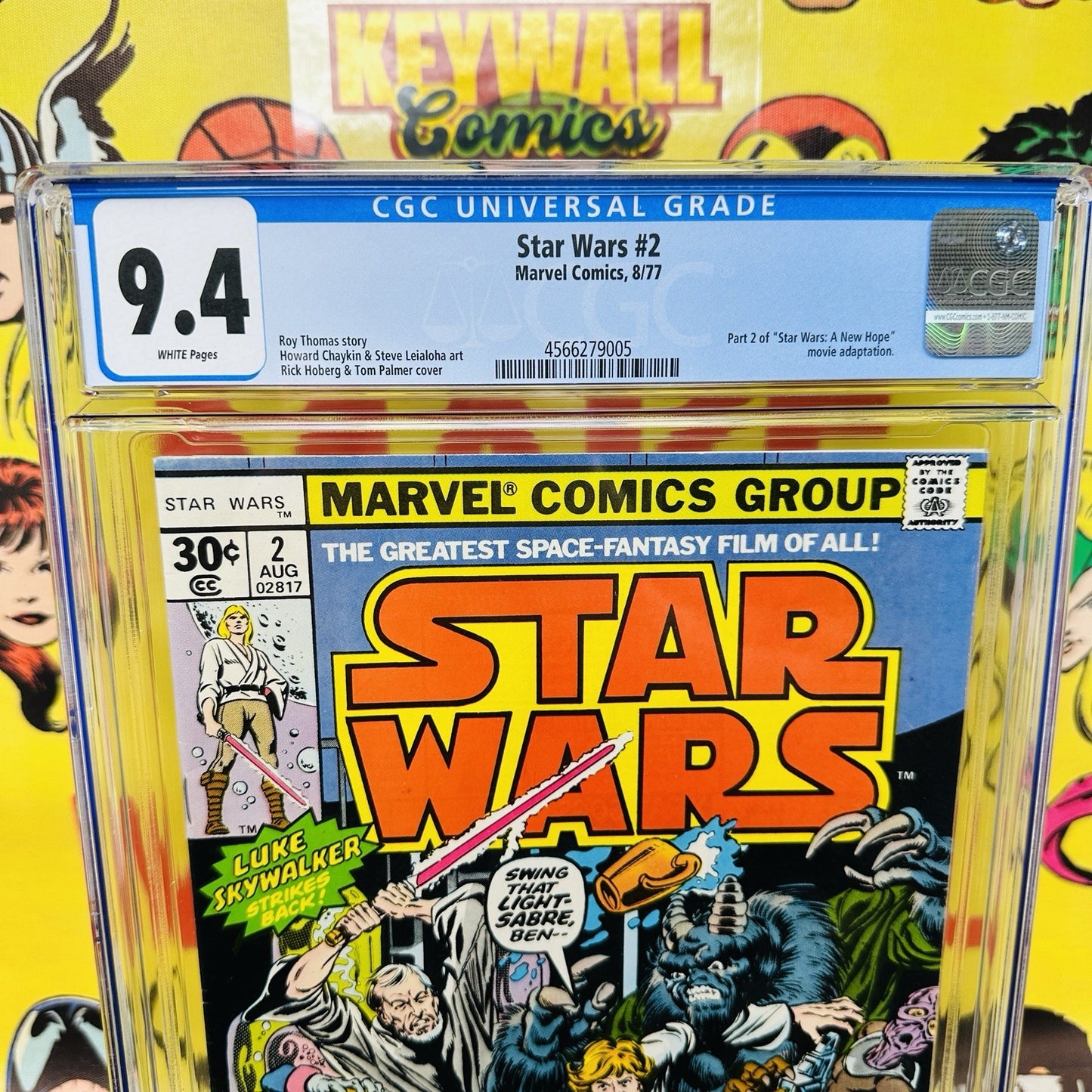 Star Wars #2 CGC 9.4 White Pages, 1st App Han Solo, Obi-Wan Kenobi & Chewbacca