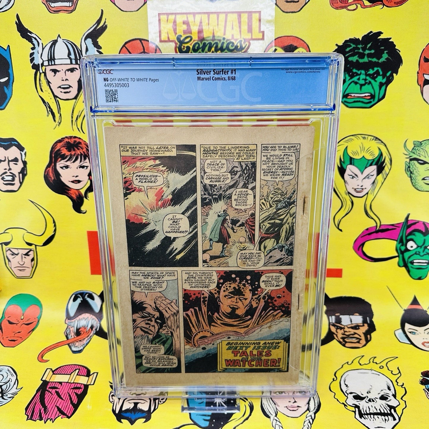 Silver Surfer #1 COVERLESS CGC NG origin! 1st solo book! John Buscema! 1968