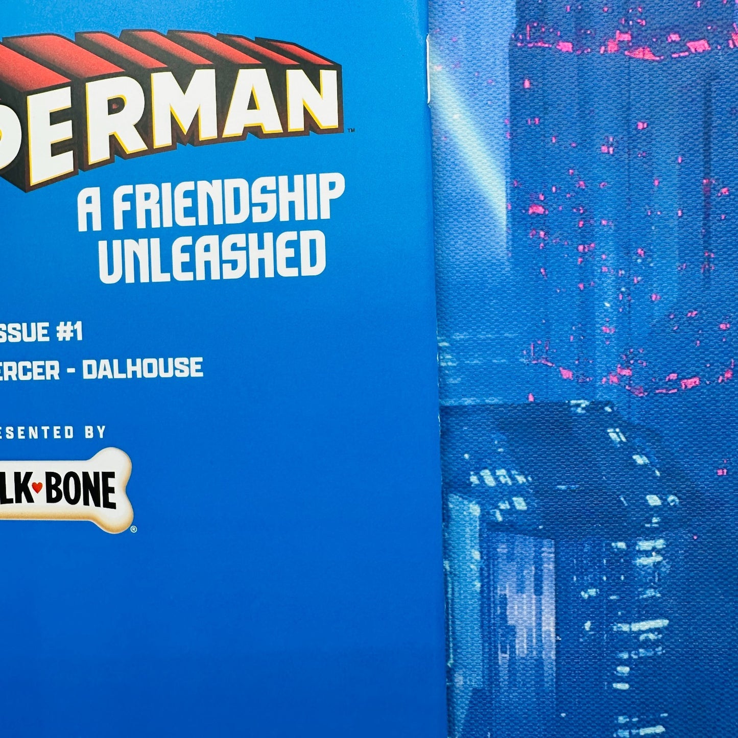 SuperMan #1 A Friendship Unleashed Milk-Bone Variant Exclusive Promo