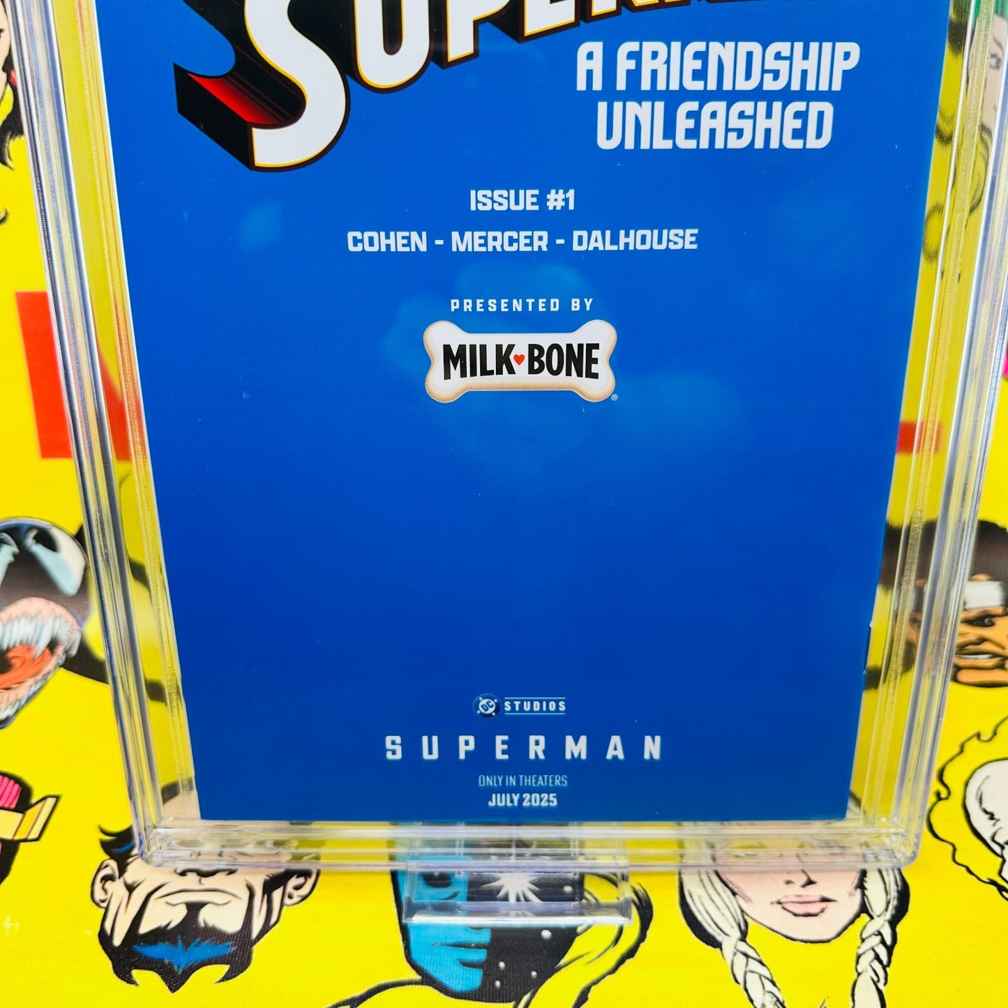 SuperMan #1 A Friendship Unleashed CGC 9.6 Milk Bone Variant Milk-Bone Promo