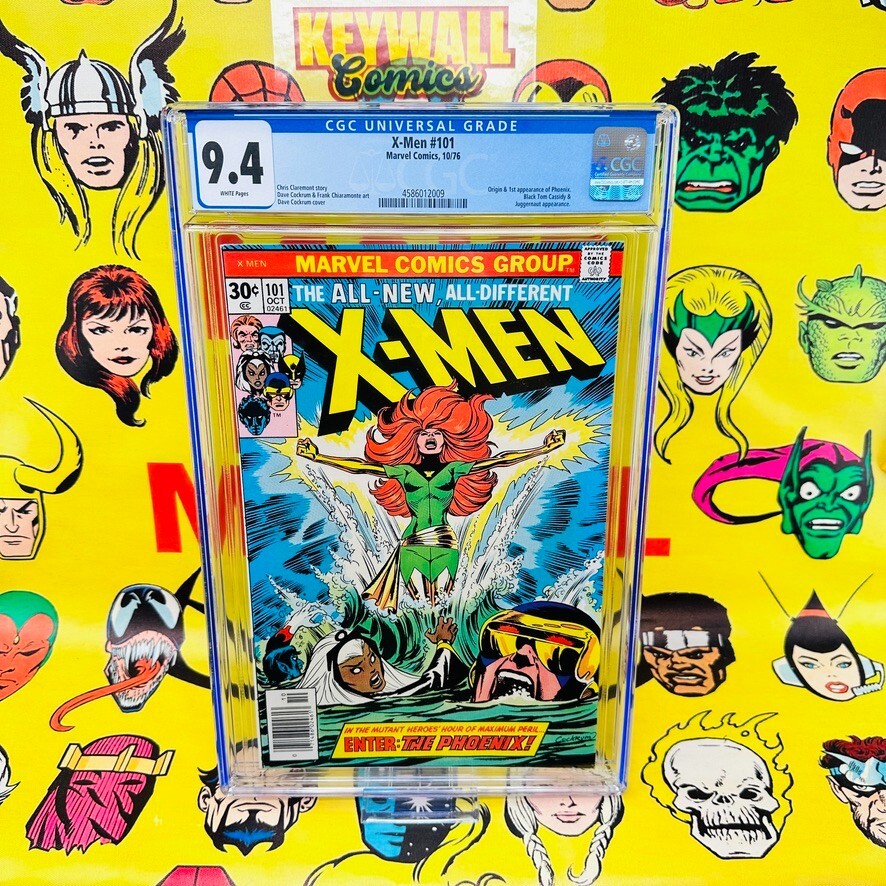 Uncanny X-Men #101 CGC 9.4 NEWSSTAND WHITE Pages 1st App Phoenix 1976