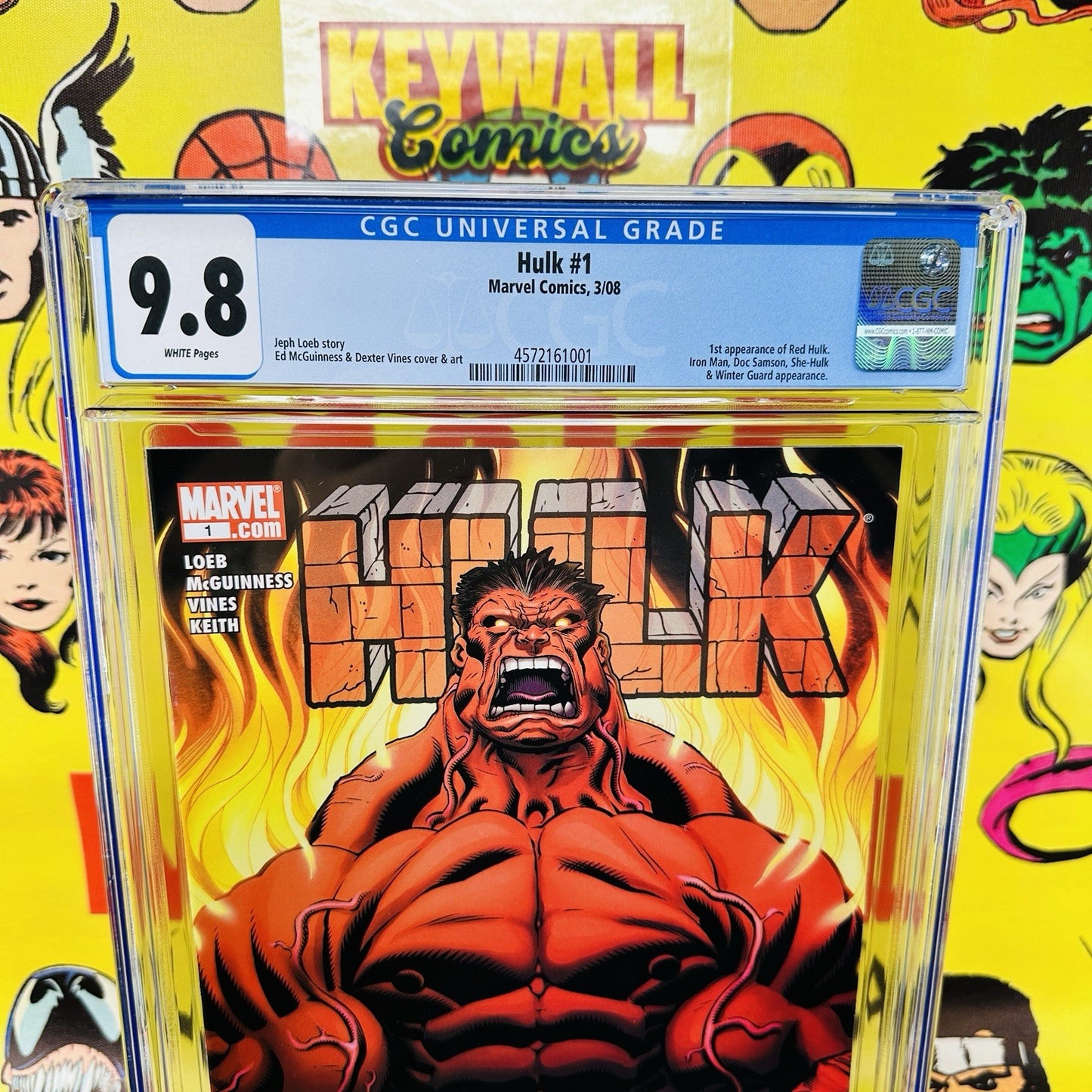 Hulk #1 CGC 9.8 1st appearance of the Red Hulk 2008 MCU THUNDERBOLTS