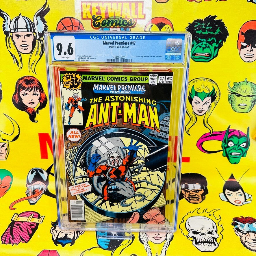 MARVEL PREMIERE #47 CGC 9.6 WHITE PAGES NEW ANT-MAN SCOTT LANG 1ST APPEARANCE