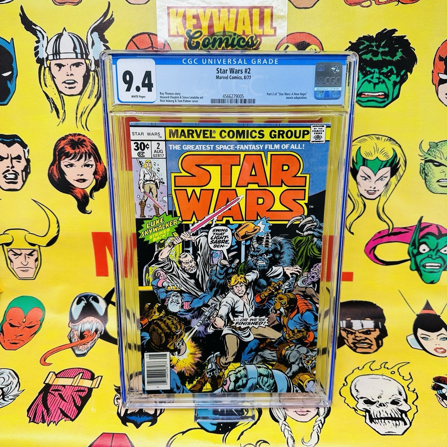 Star Wars #2 CGC 9.4 White Pages, 1st App Han Solo, Obi-Wan Kenobi & Chewbacca