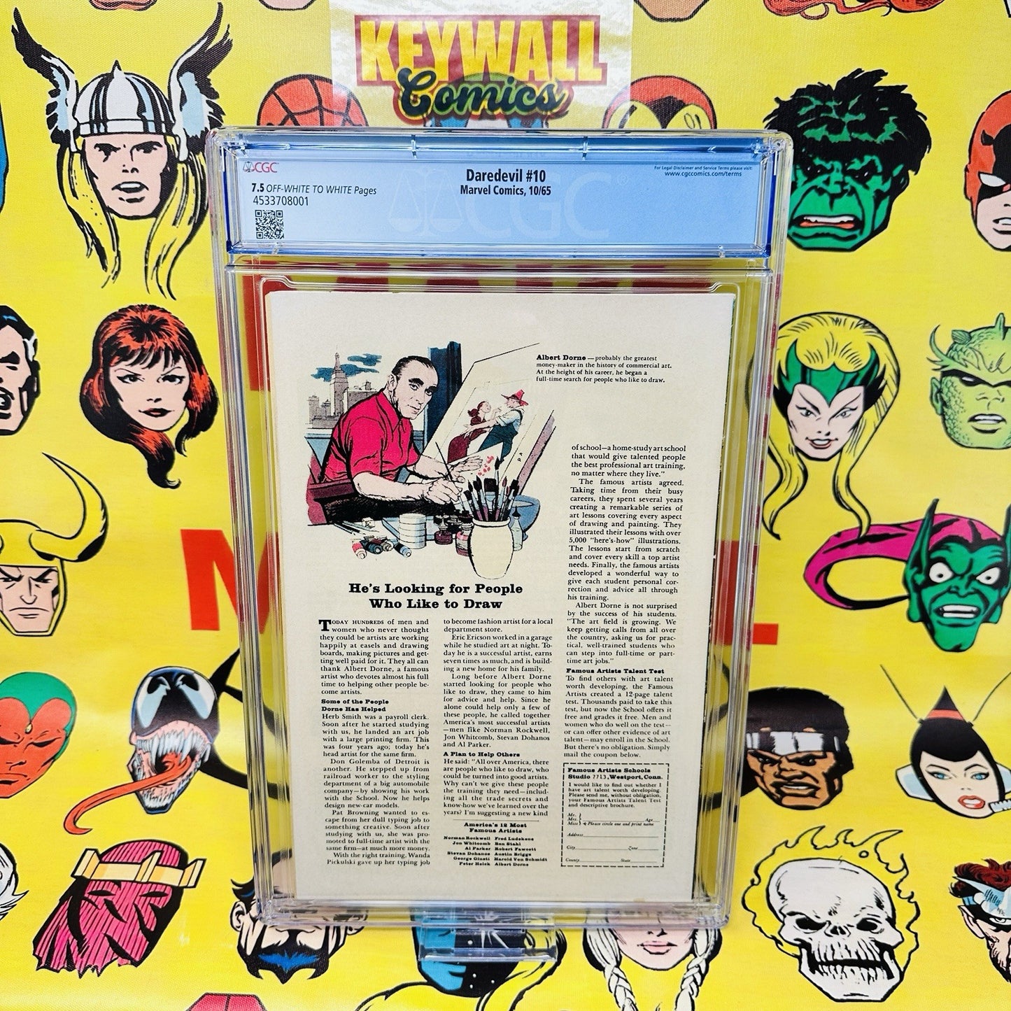 DAREDEVIL #10 CGC 7.5 1st App of the Ani-Men! Silver Age Marvel Comic 1965