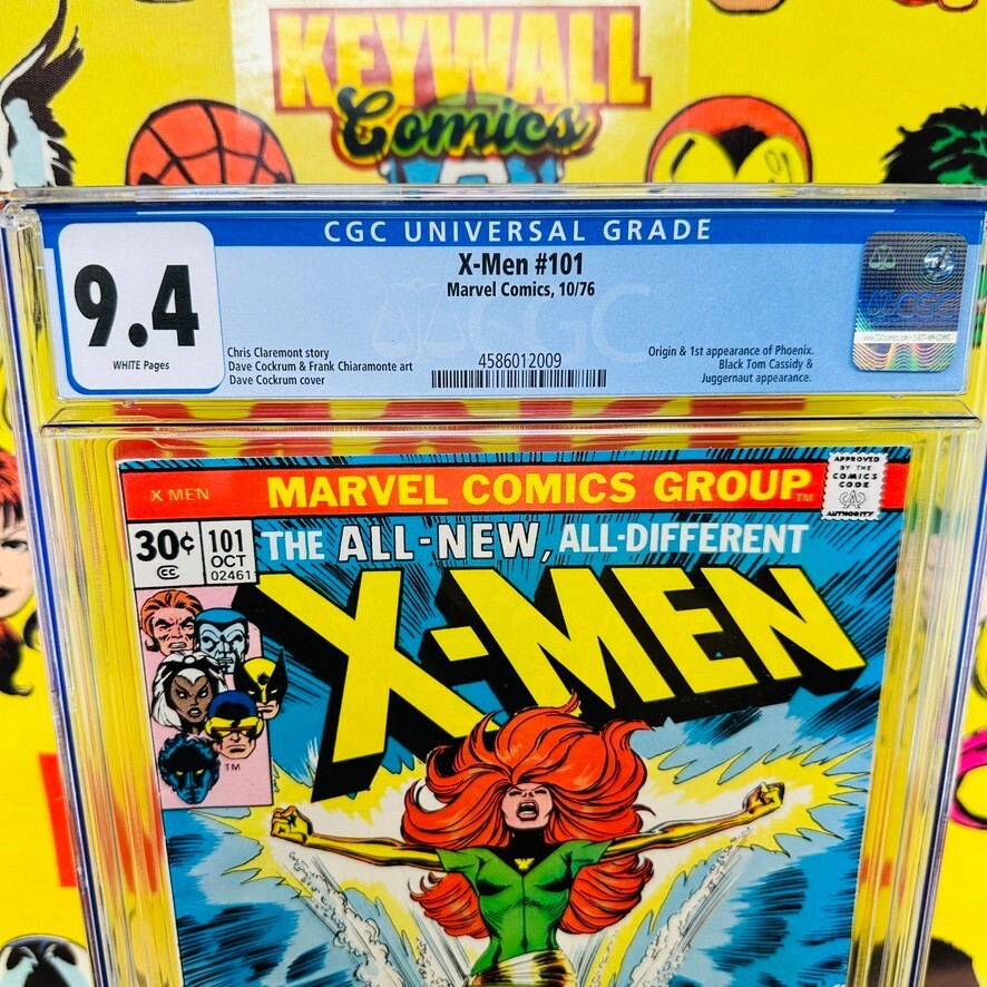 Uncanny X-Men #101 CGC 9.4 NEWSSTAND WHITE Pages 1st App Phoenix 1976