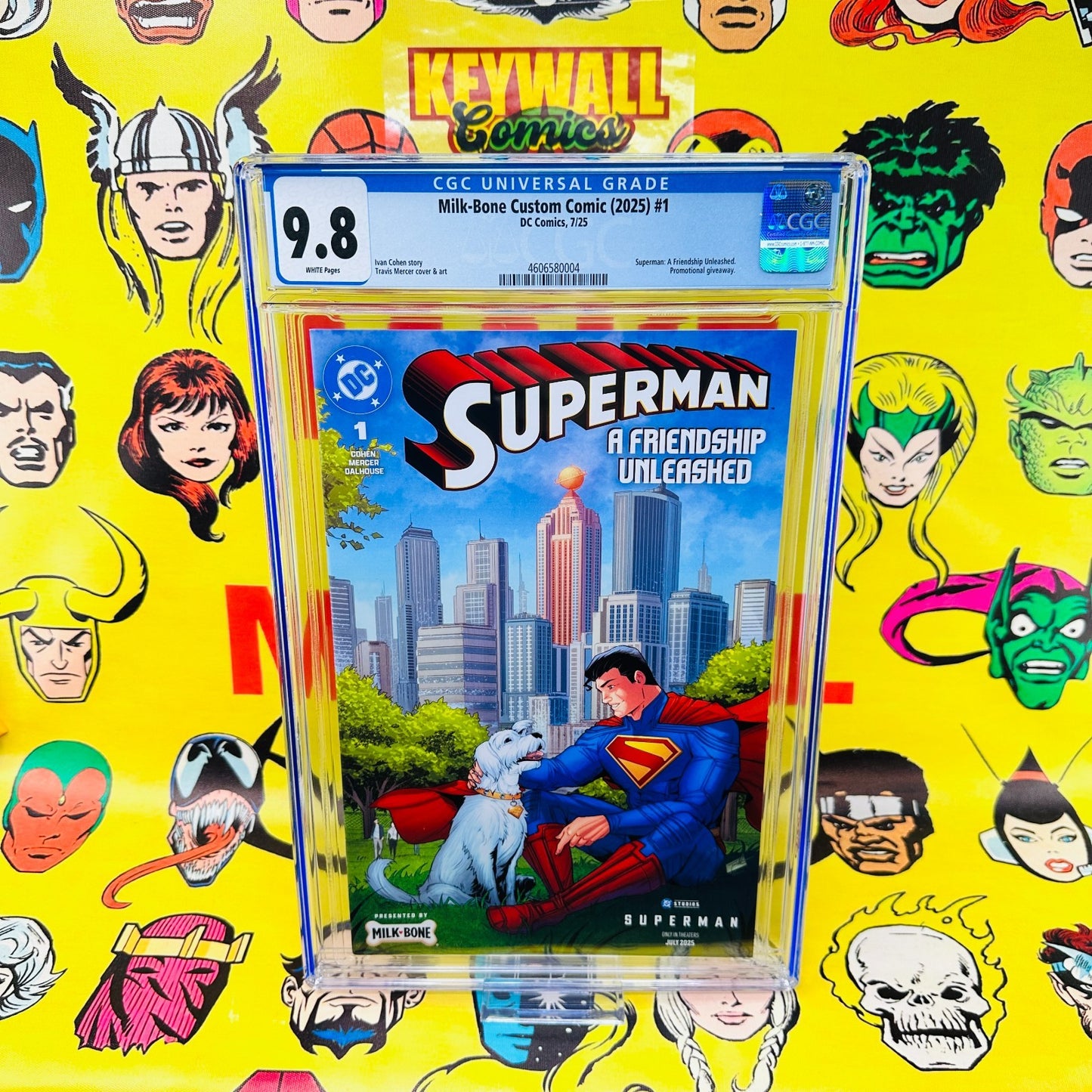 SuperMan #1 A Friendship Unleashed CGC 9.8 Milk Bone Variant Promo Milk-Bone