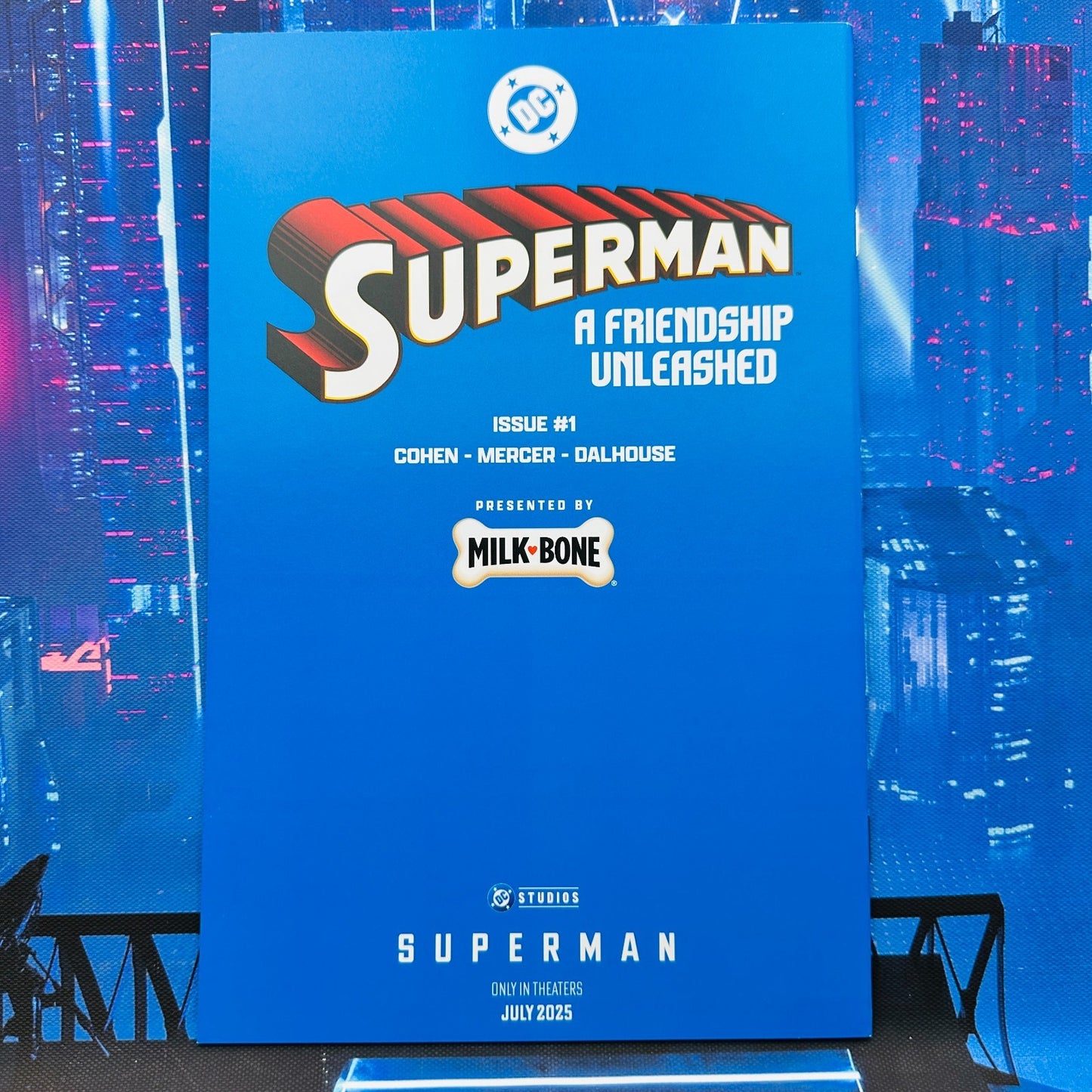 SuperMan #1 A Friendship Unleashed Milk-Bone Variant Exclusive Promo