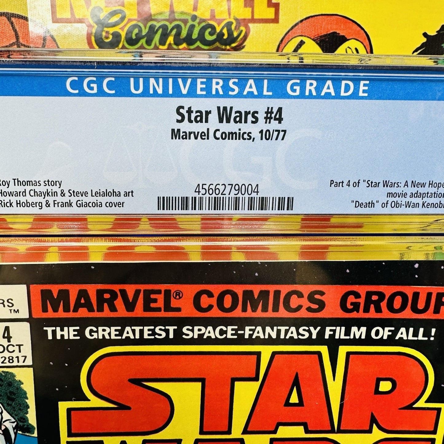 Star Wars 4 CGC 9.2 White Pages Classic Darth Vader Cover Newsstand Edition