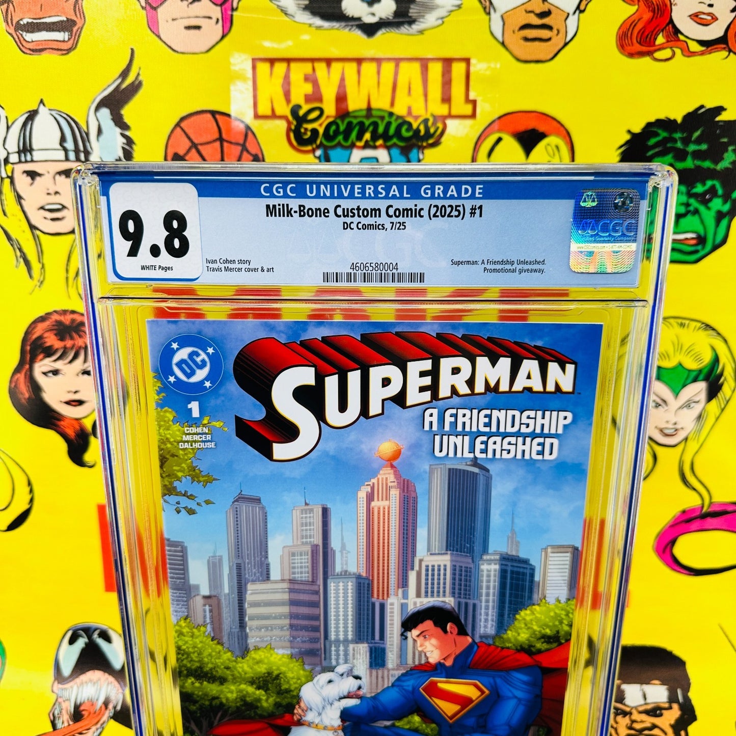 SuperMan #1 A Friendship Unleashed CGC 9.8 Milk Bone Variant Promo Milk-Bone