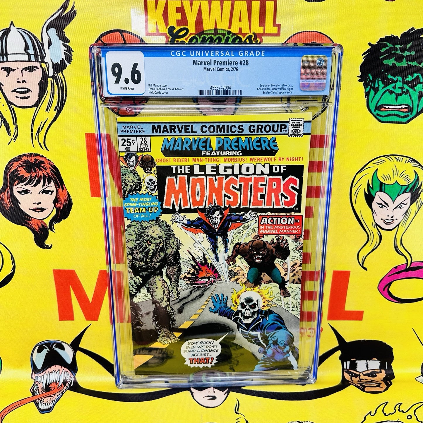 Marvel Premiere #28 CGC 9.6 White Pages Legion of Monsters App Marvel 1976