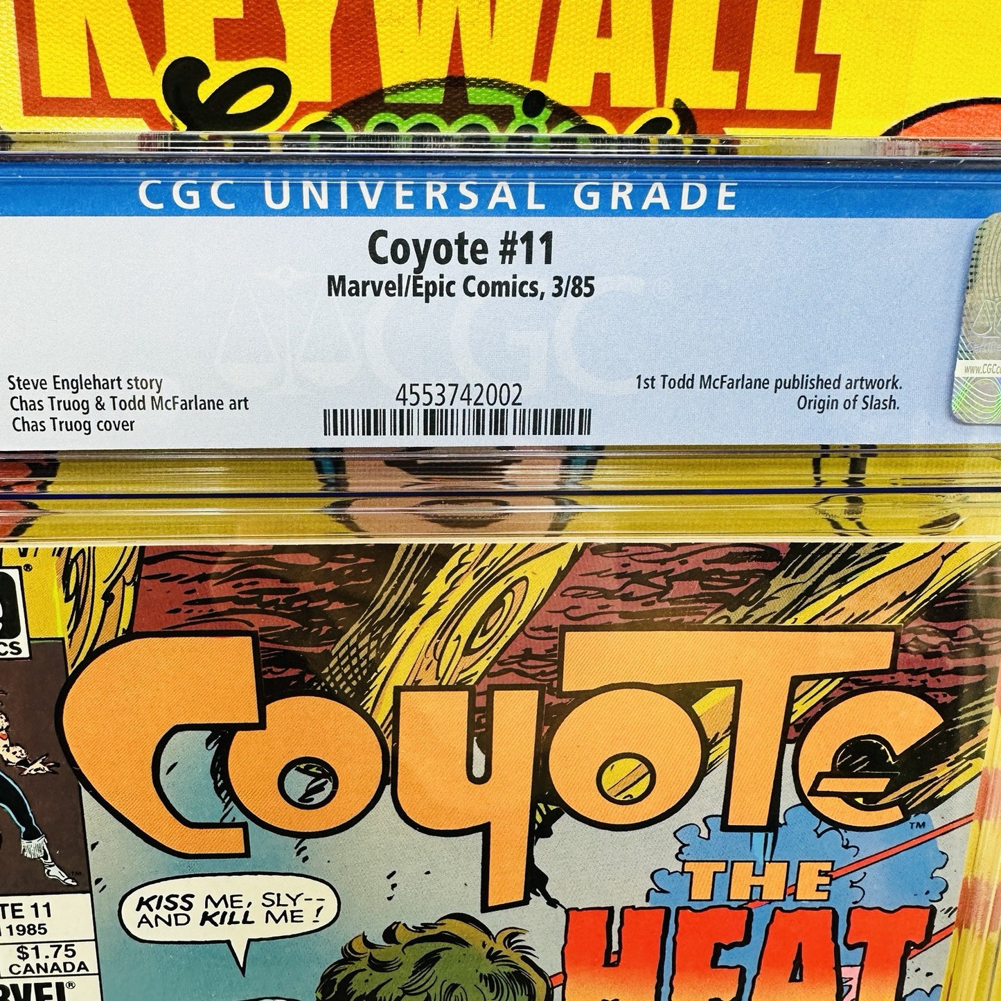 Coyote #11 CGC 9.6 1st Todd McFarlane publilshed artwork
