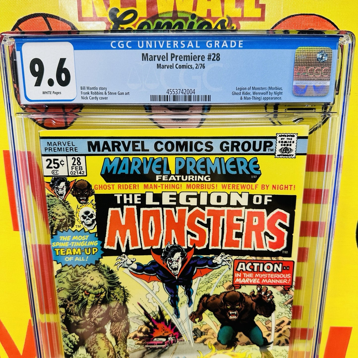 Marvel Premiere #28 CGC 9.6 White Pages Legion of Monsters App Marvel 1976
