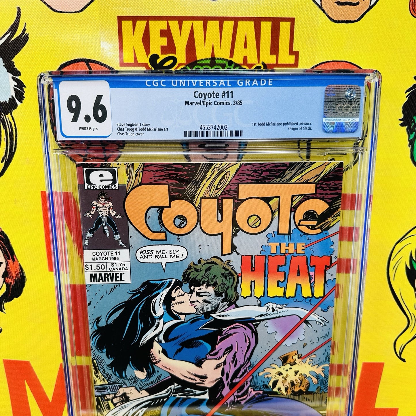 Coyote #11 CGC 9.6 1st Todd McFarlane publilshed artwork