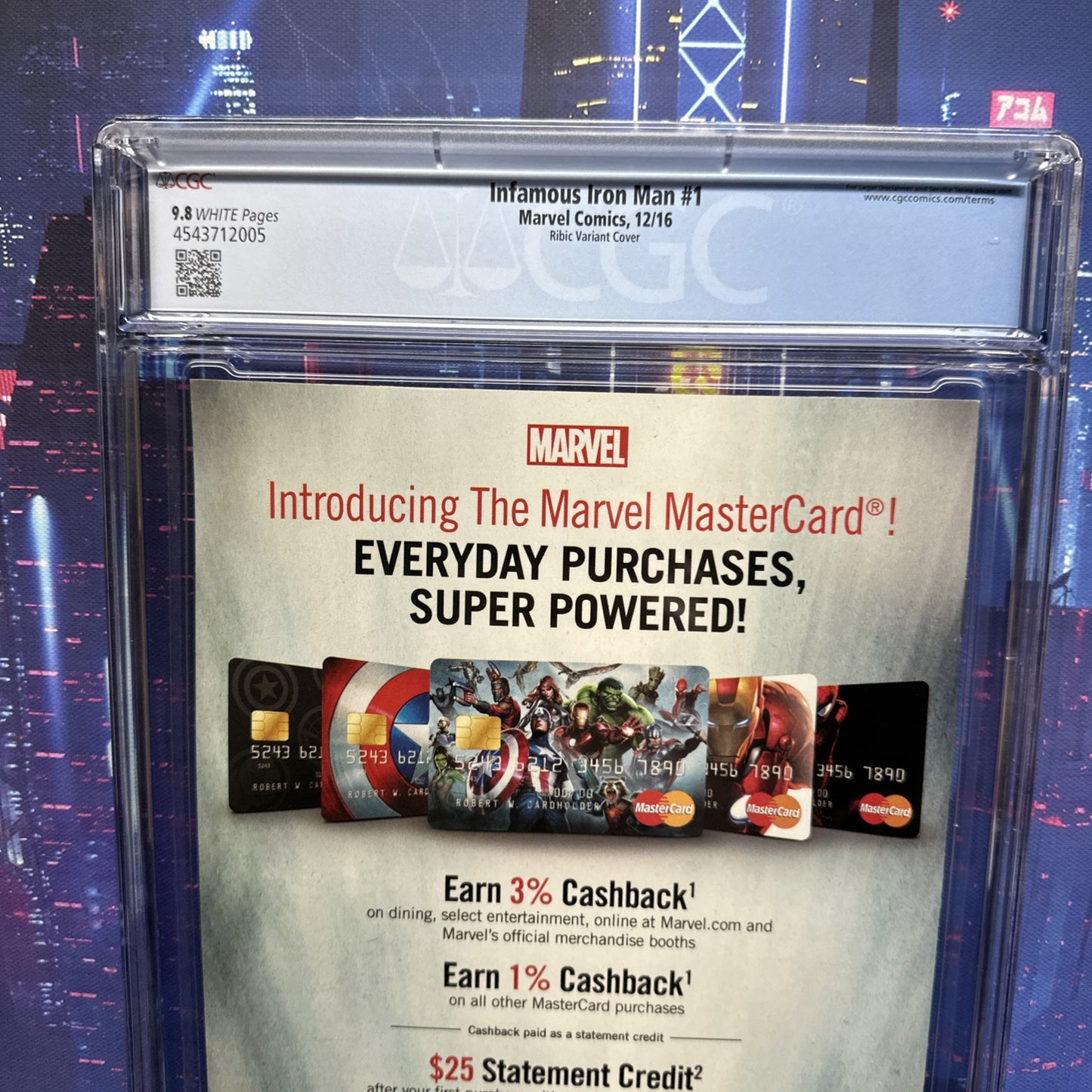 INFAMOUS Iron Man #1 CGC 9.8 Ribic Variant 1:25 1st AI Tony Stark DR. DOOM 2016