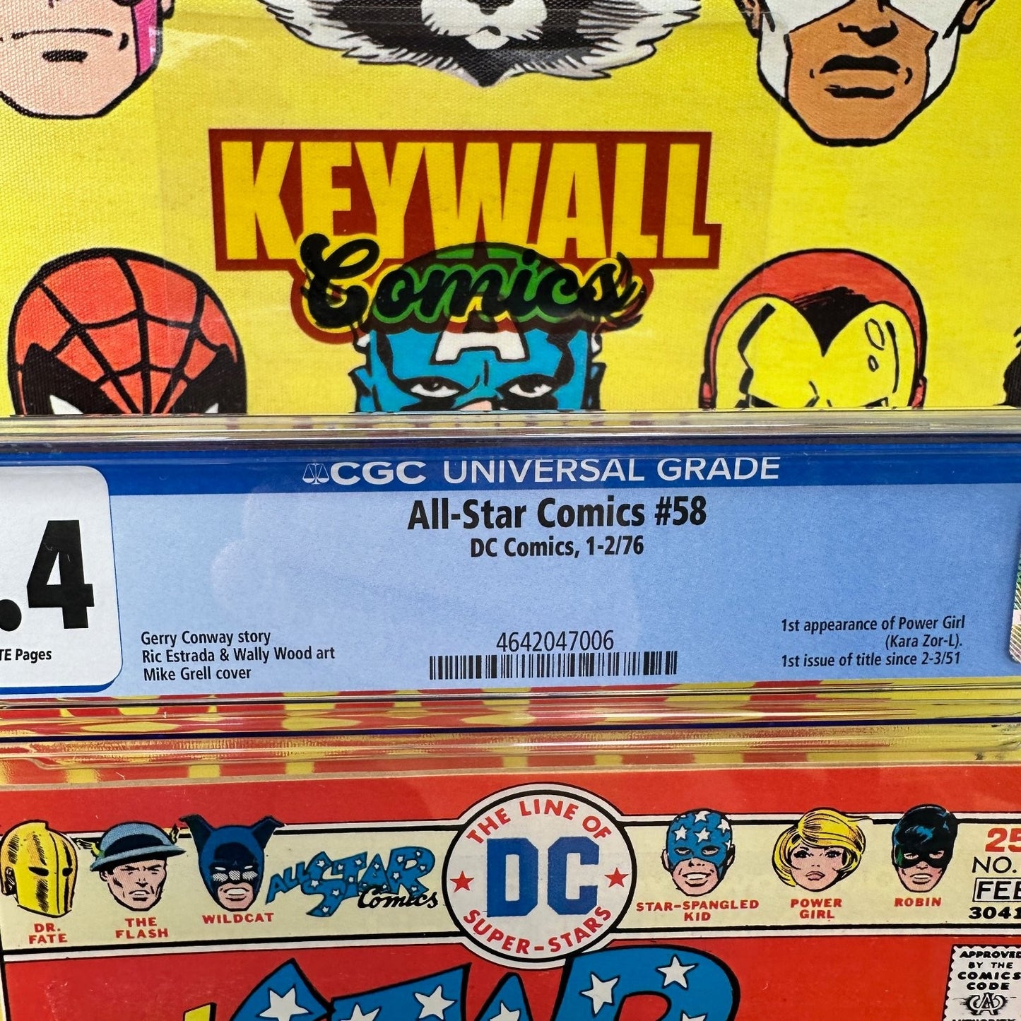 All-Star Comics #58 CGC 9.4 White Pages Power Girl 1976 DC Comics