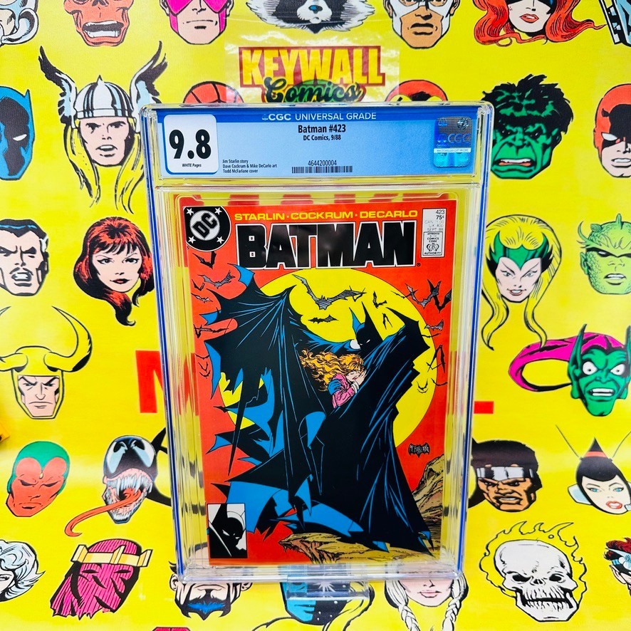 Batman #423 CGC 9.8 NM/MT 1st Print KEY Todd McFarlane Cover WHITE PAGES 1988