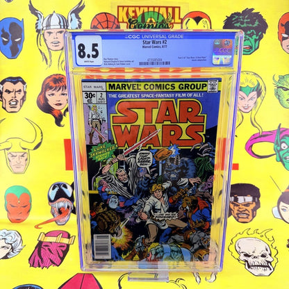 Star Wars #2 CGC 8.5 White Pages Marvel Comics 1977 Luke Skywalker Movie Adapt