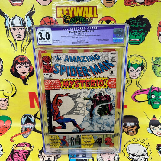 Amazing Spider-Man #13 CGC 3.0 Restored Mysterio Origin 1964 Marvel