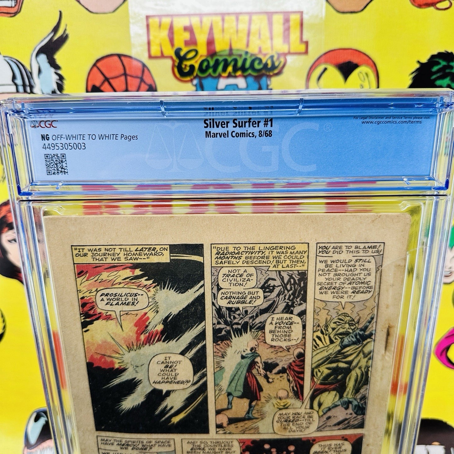 Silver Surfer #1 COVERLESS CGC NG origin! 1st solo book! John Buscema! 1968